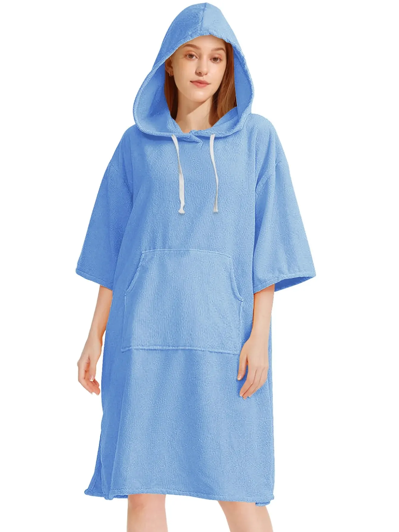 Bath towel poncho